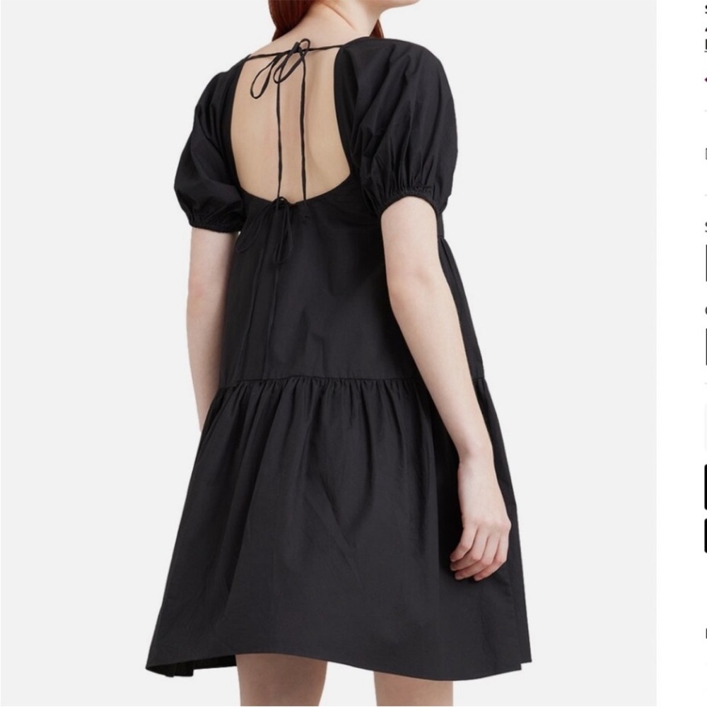 Modern Citizen Andra Black Tiered Mini Dress Size M - Picture 2 of 10